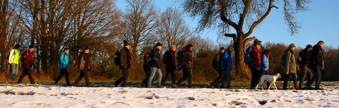 wander gruppe saarland schnee